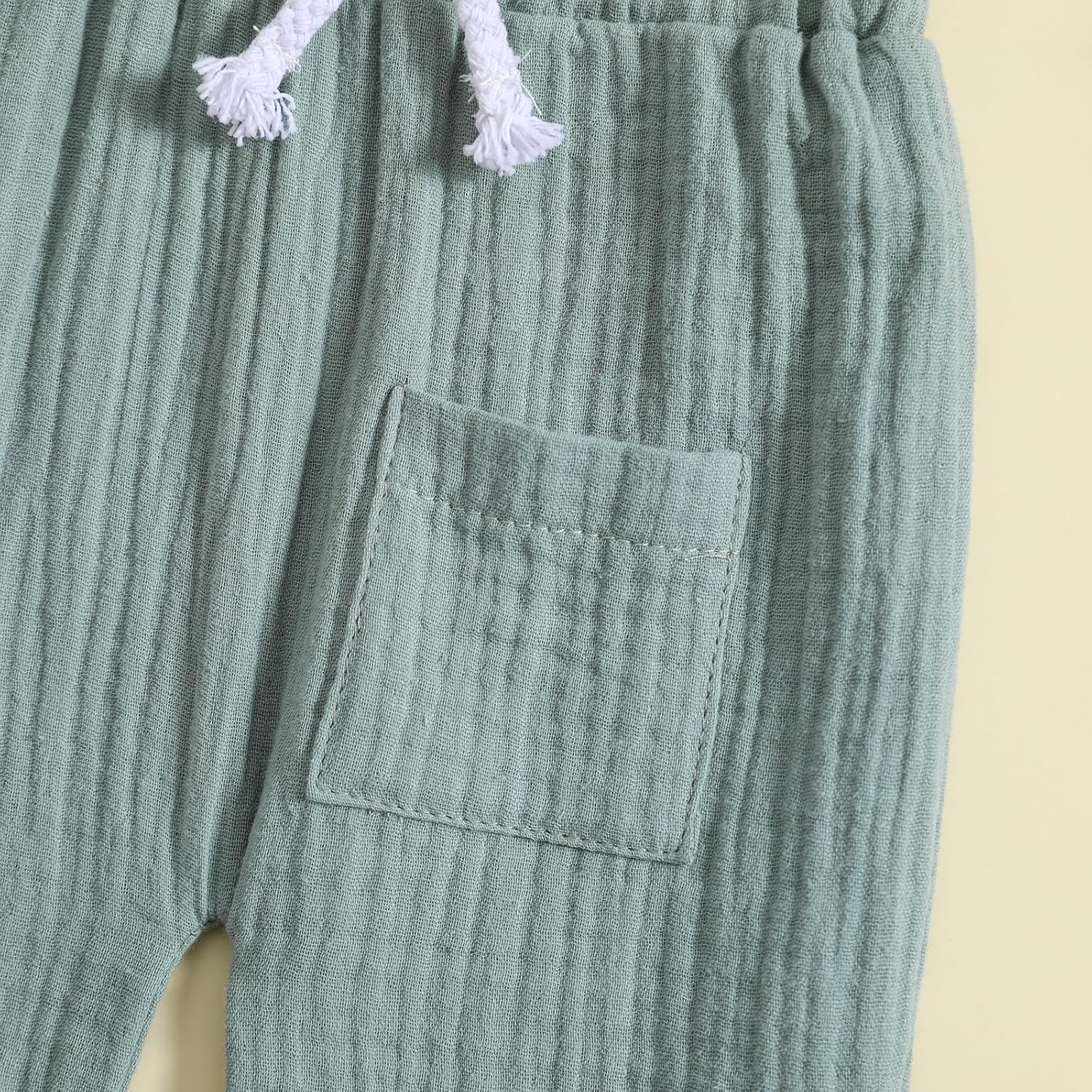 Comfy Cotton Linen Joggers for Toddler Boys Girls