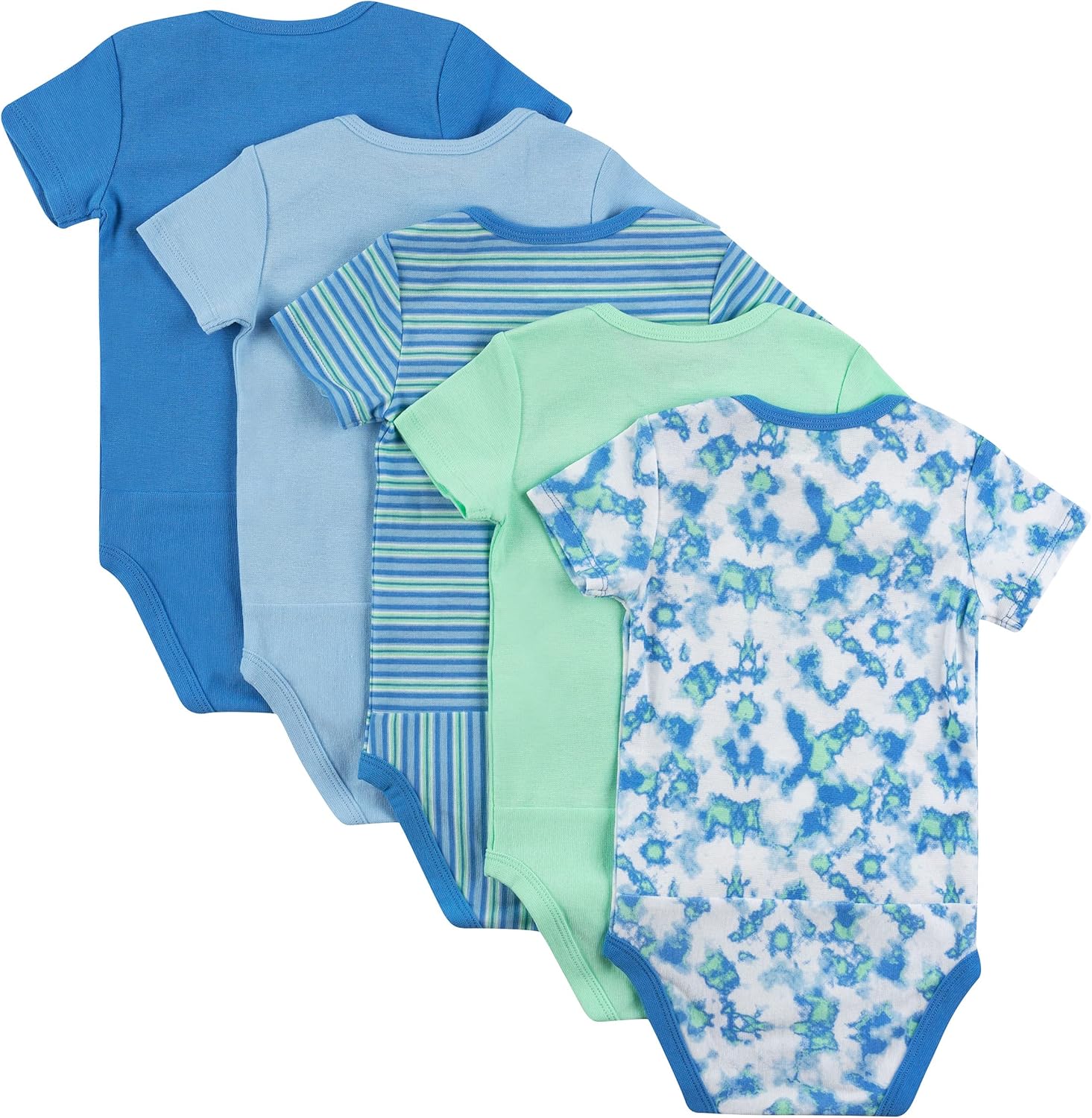 Hanes Baby and Toddler Ultimate Flexy Short Sleeve Bodysuit - 5 Pack