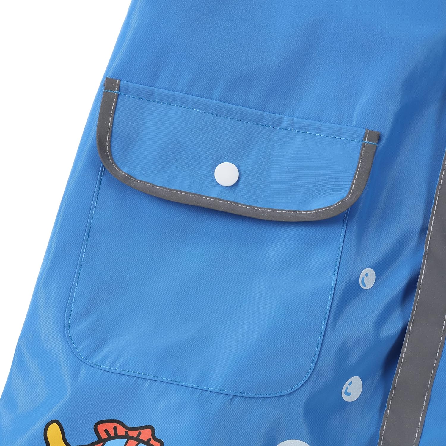 Fewlby Cute Cartoon Toddler Rain Jacket 4-6 Years M Size