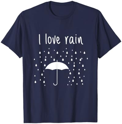 I Love Rain - Creative Umbrella T-Shirt