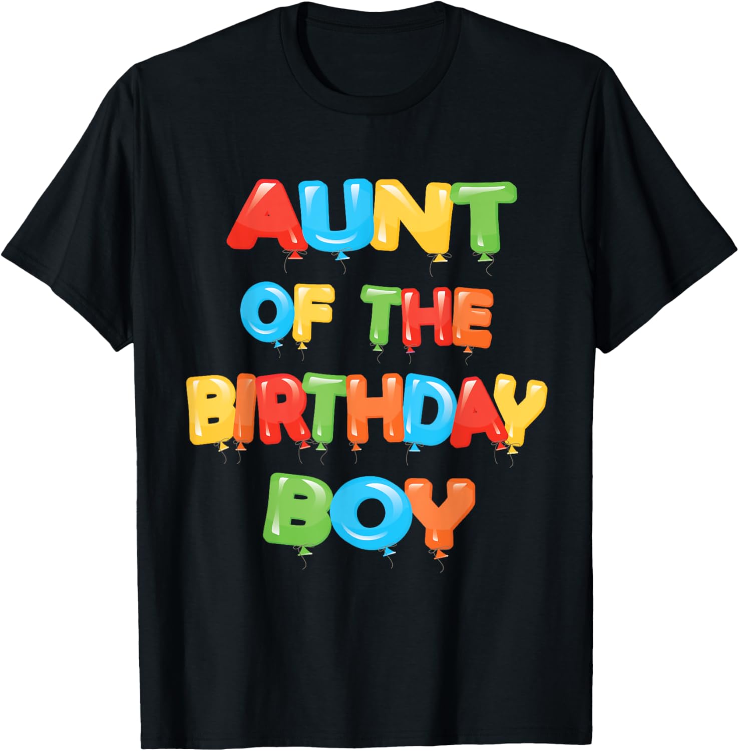 Balloon-Themed Birthday T-Shirt for Kids
