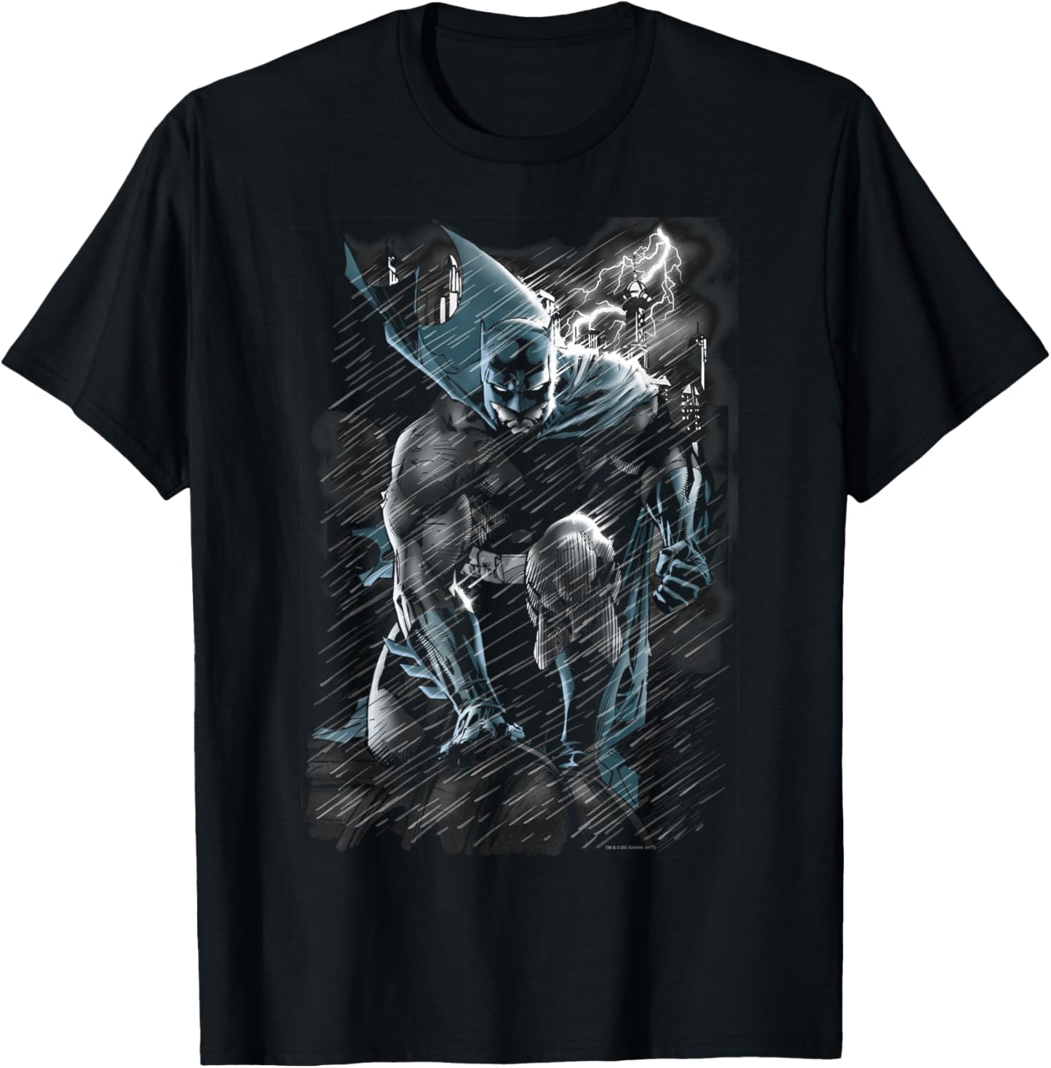 Batman in the Rain T-Shirt Superheros WCW Journey