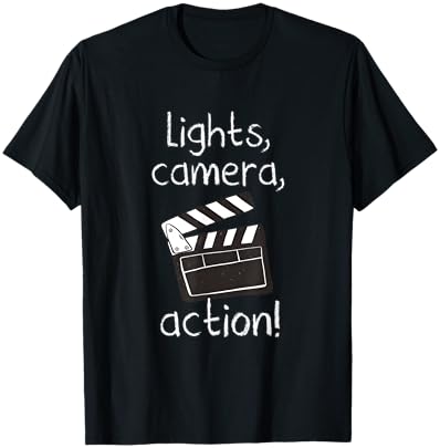 Lights Camera Action Movie Director T-Shirt