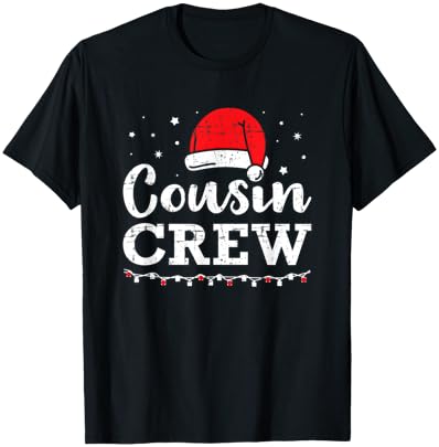 Glowing Christmas Crew T-Shirt for Cousins