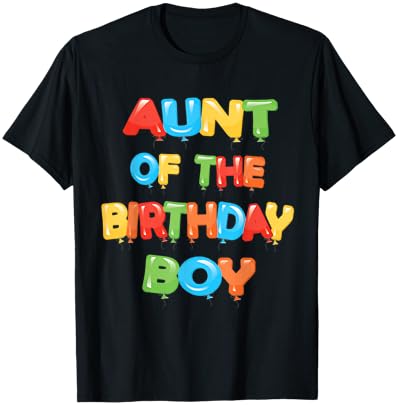 Balloon-Themed Birthday T-Shirt for Kids